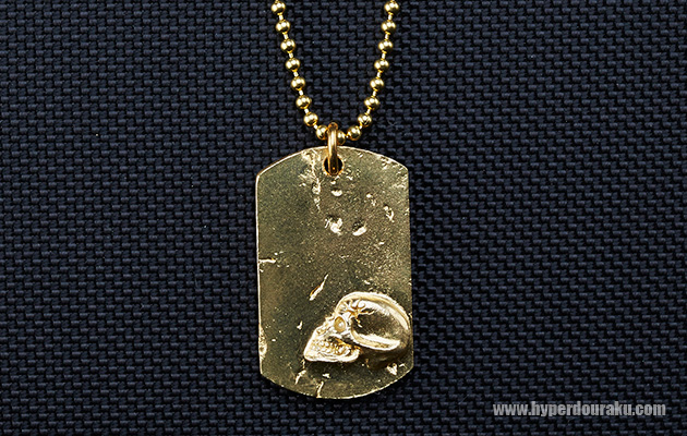 IDタグ-ペンダント-スカルSサイズ-プレーンタイプ