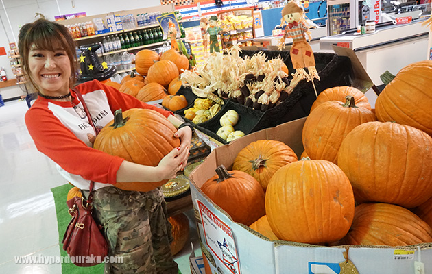 ハロウィンの巨大かぼちゃ