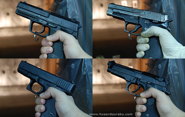 銃器4種　ベレッタ　グロック　USP P226
