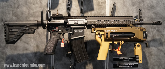 HK416 A5と、GLM A1 40mmグレネードランチャー