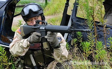 M16A2を使用するデルタ隊員