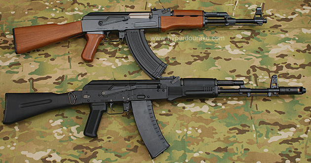 AK74MNとAK47の全長比較