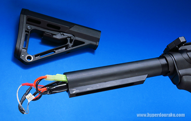 ストックを外した