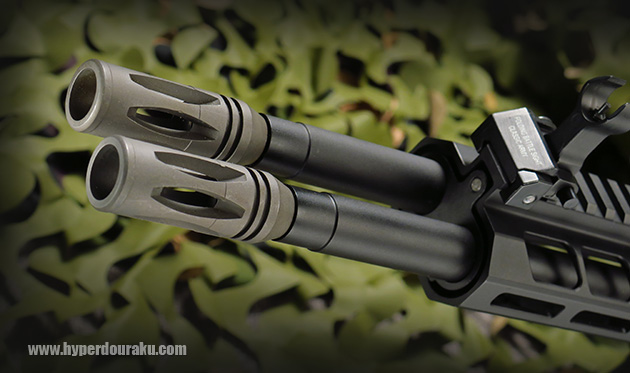 2連に並んだバレル