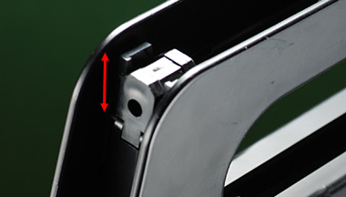 上下に調整可能