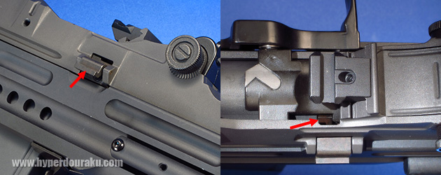 ボルトリリースレバー