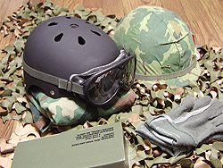 スポーツヘルメット　M44ダストゴーグル