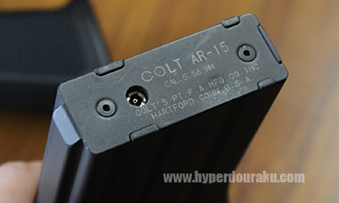 注入バルブ　COLT AR-15の刻印