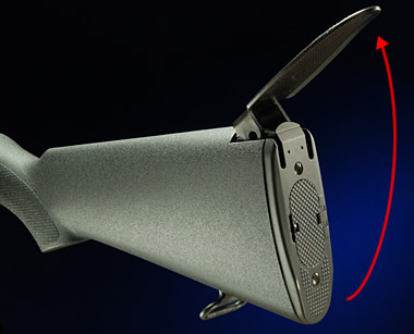 ショルダーレストを跳ね上げる