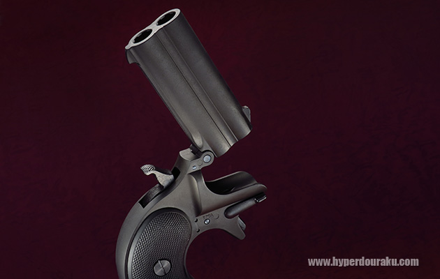 バレルが上に持ち上がり