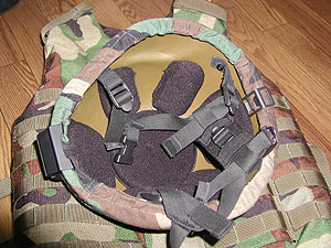 MICHヘルメットの内側