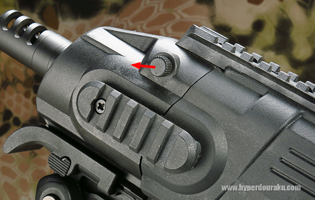 フロント部にあるピン