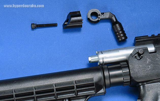 シリンダースクリューとワッシャー、シリンダーカバー、ハンドル