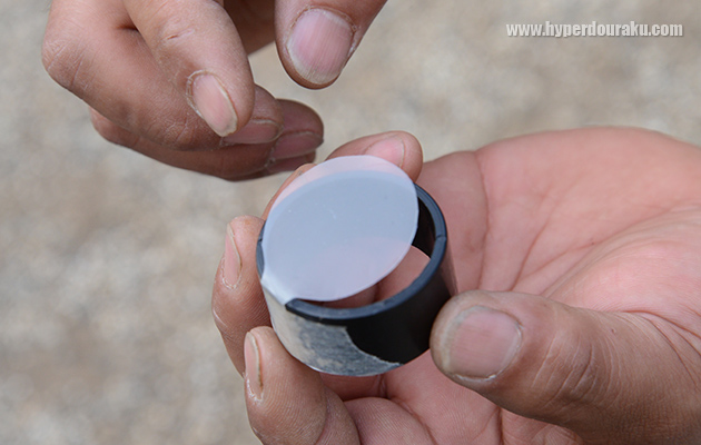 クリアファイルを切り抜いて"弁"を作ってみました