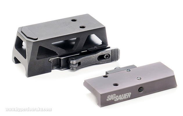 ローマウントとクイックリリース式の1.41インチライザーマウント