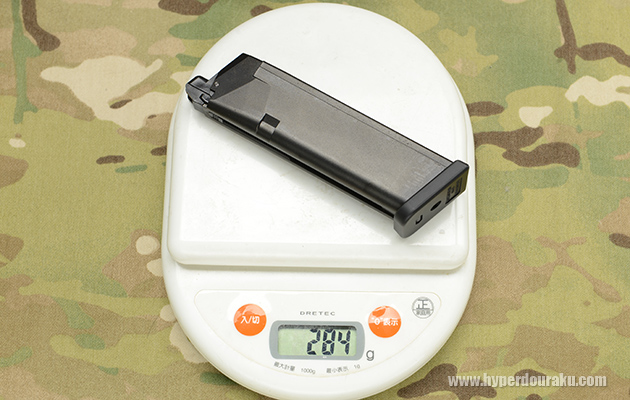 マガジン単体の重量は284g