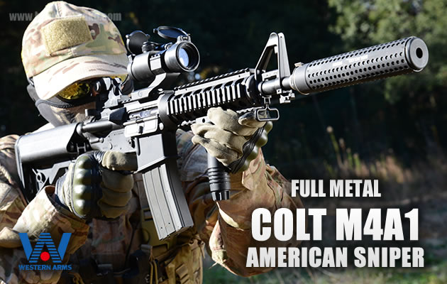 WA ガスガン フルメタル COLT M4A1 アメリカンスナイパー
