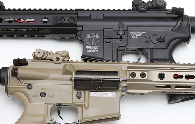 レシーバーは極めてオーソドックスなColtタイプ