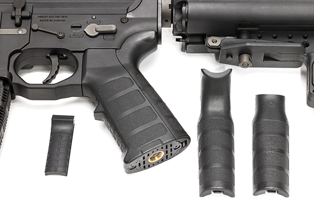 グリップにはオプションが付属