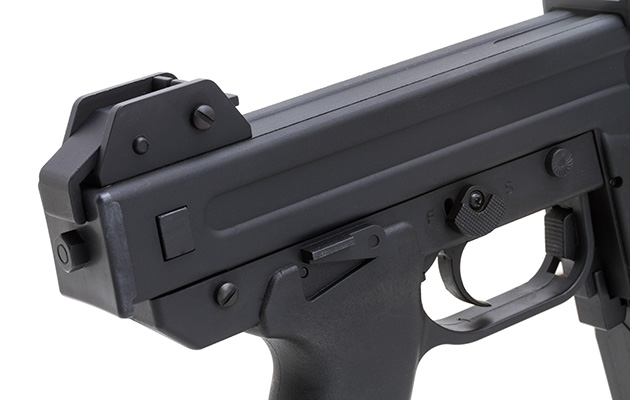 右側面のデコッキングレバー