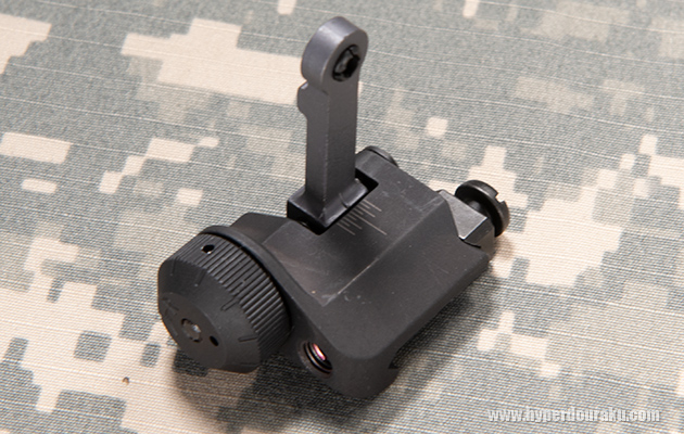 左右調整の目盛り