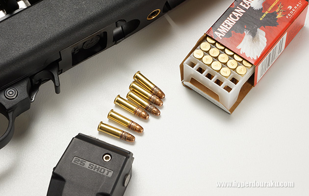 .22LR弾はリコイルも軽くて、ストレスフリー