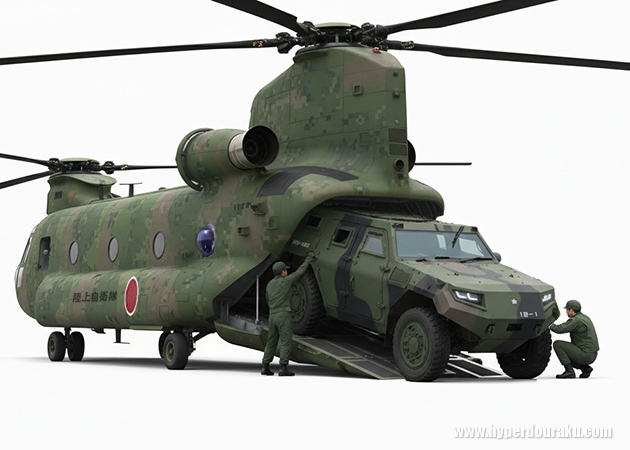 CH-47ヘリへの搭載