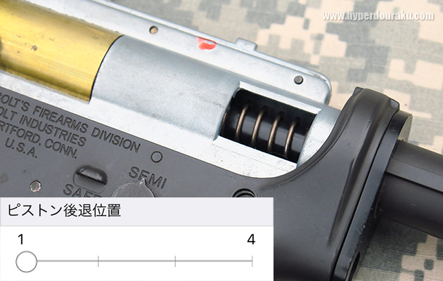 ピストン位置が１