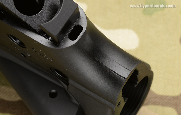 グリップ上部分のアール