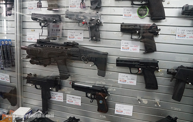 日本製のトイガンも販売