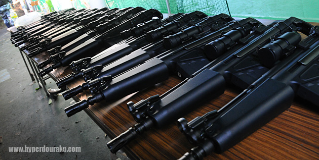 電動ガンは東京マルイの貸し出し