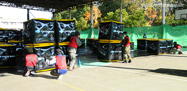 巧みに配置のエアバンカー