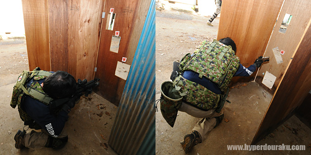 バリケードからの射撃