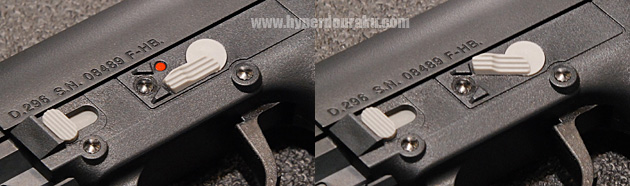 セフティレバーのオン・オフ