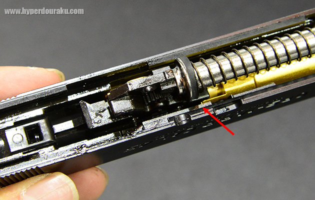 スライドのノッチ削れ対策