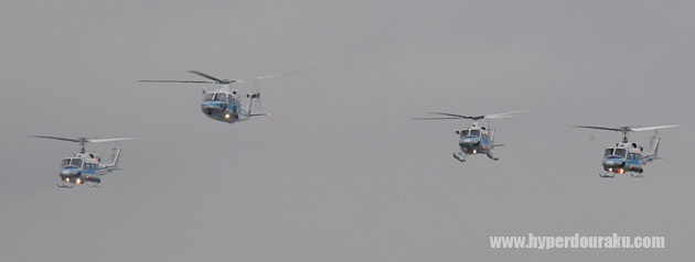 ヘリコプター編隊飛行訓練
