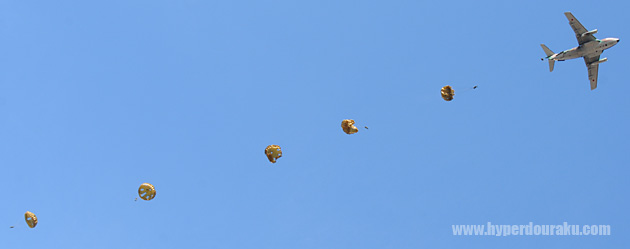 落下傘の花が咲く