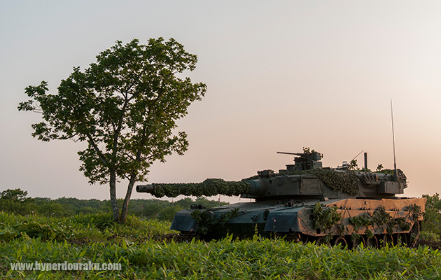 第11戦車大隊の90式戦車