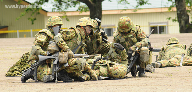 負傷者が出たという想定