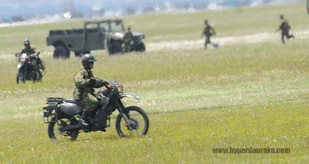 カワサキのKLX250　偵察小隊