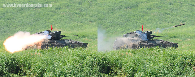 89式装甲戦闘車　79式対舟艇対戦車誘導弾発射装置