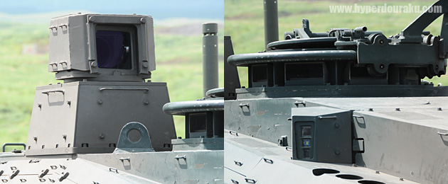10式戦車の各種センサー
