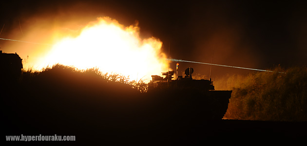90式戦車の夜間射撃