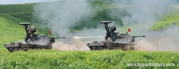 スイスのエリコン社製35mm対空機関砲