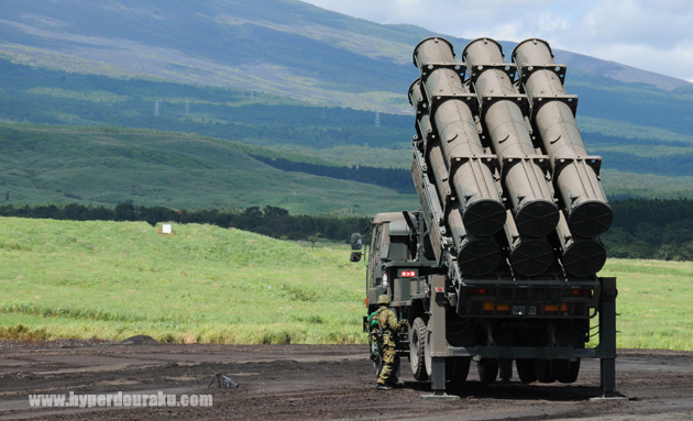 88式地対艦誘導弾が展開