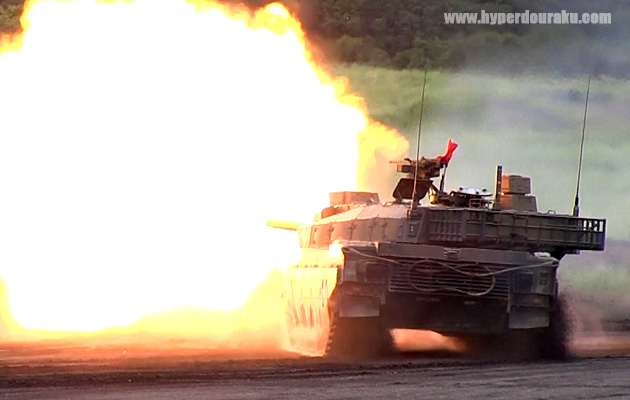 スラローム走行射撃