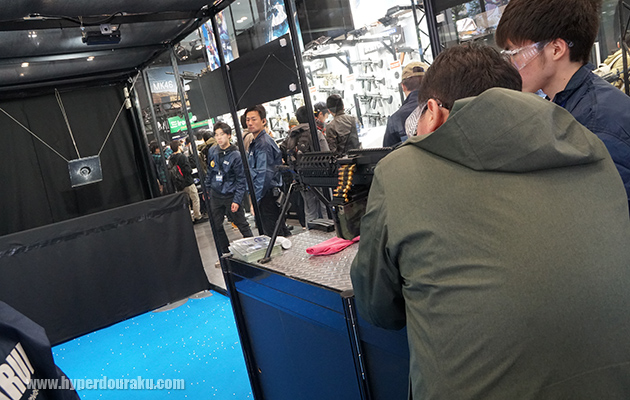 新商品のMK46 MOD0の試射コーナー