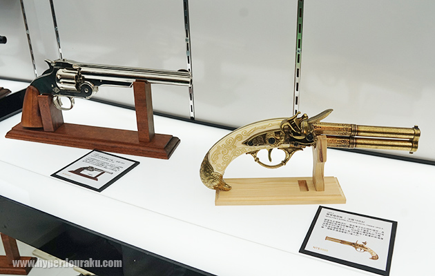 リボルビング2フリントロックピストル