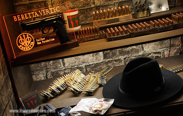 ダミーカートがずらっと並んで