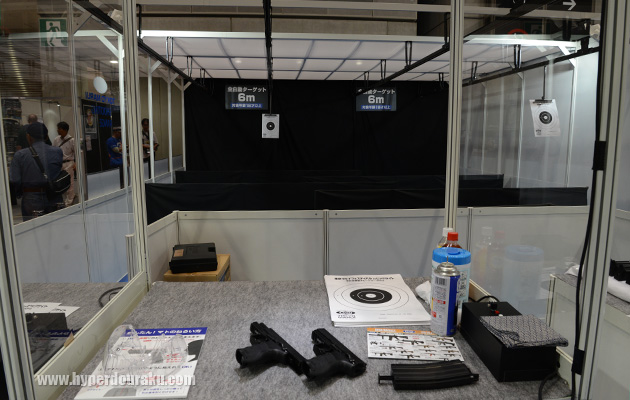 HK45ガスブロを試射可能